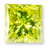 浅绿色的纪念钻石